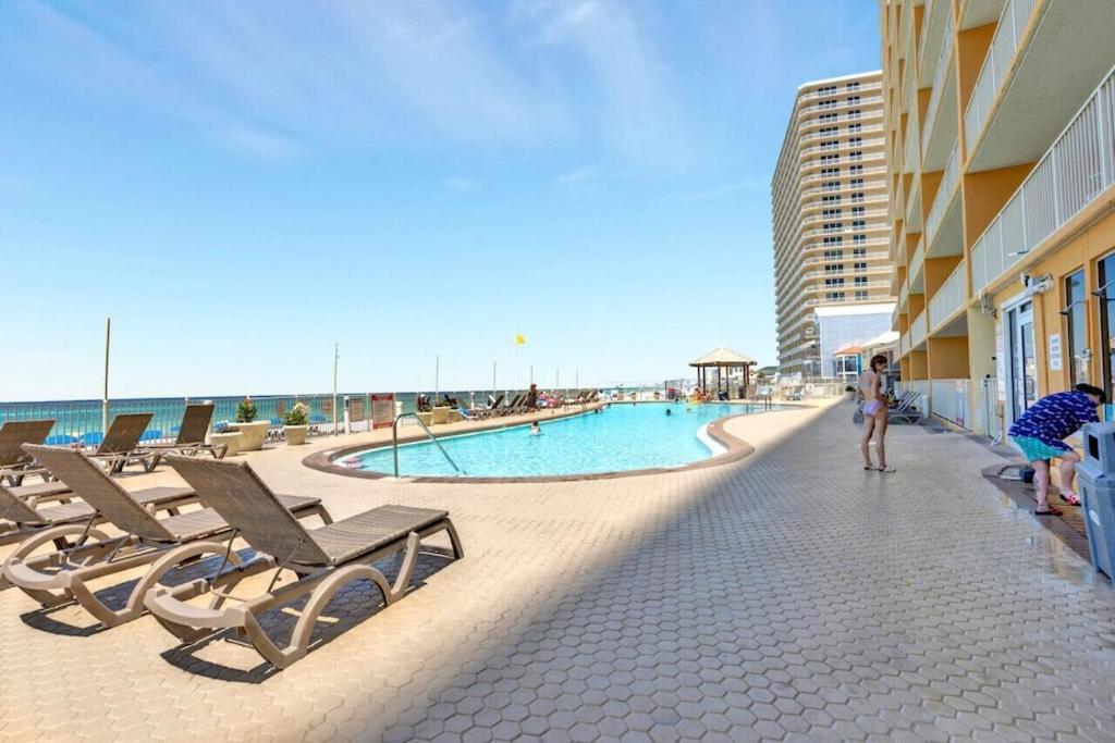Treasure Island 707 - Gulf Front, Sunset Views, Heated Resort Pool & Hot Tub! Panama Stadt Exterior foto