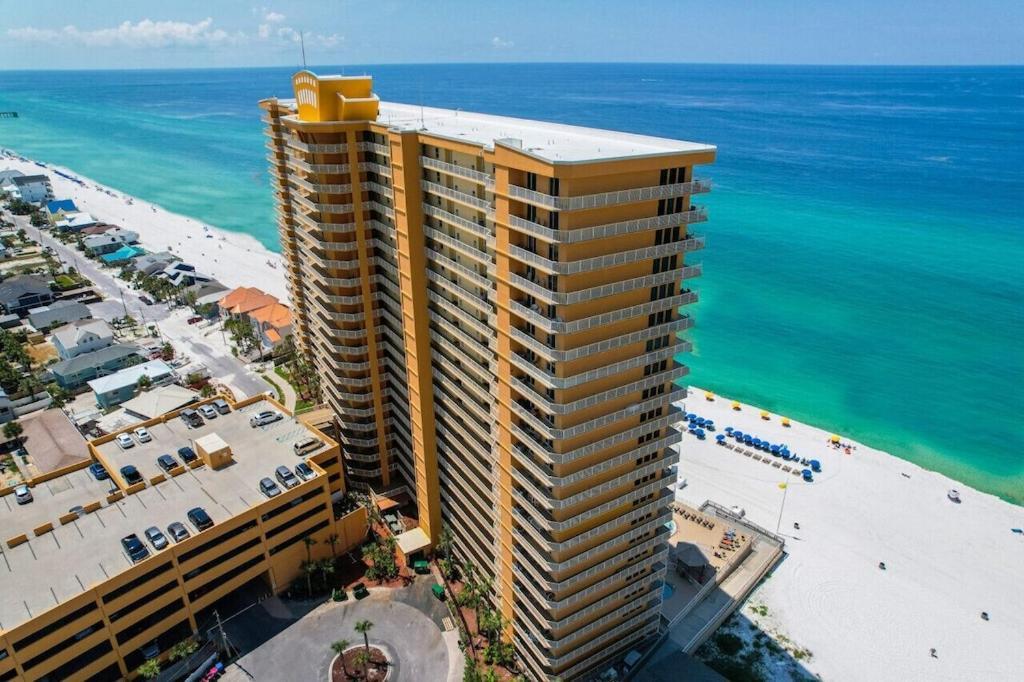 Treasure Island 707 - Gulf Front, Sunset Views, Heated Resort Pool & Hot Tub! Panama Stadt Exterior foto